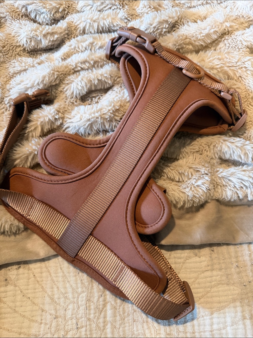 Neutral pink Padded Dog Harness -new